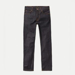 Nudie Jeans Lean Dean Dry 16 Dips Dark Denim Jeans NEVER WASHED 33”/34”